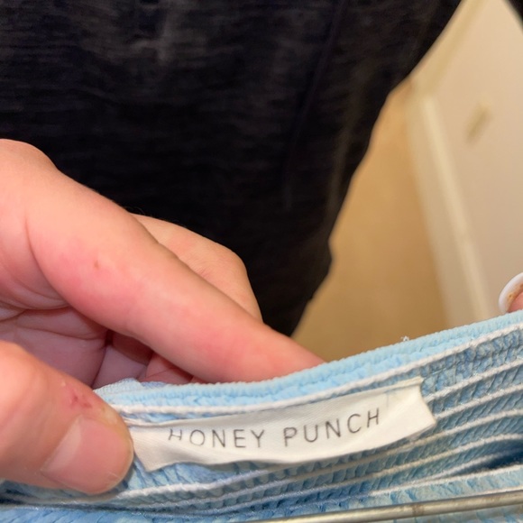 Light Blue Strapless Romper - Picture 4 of 5